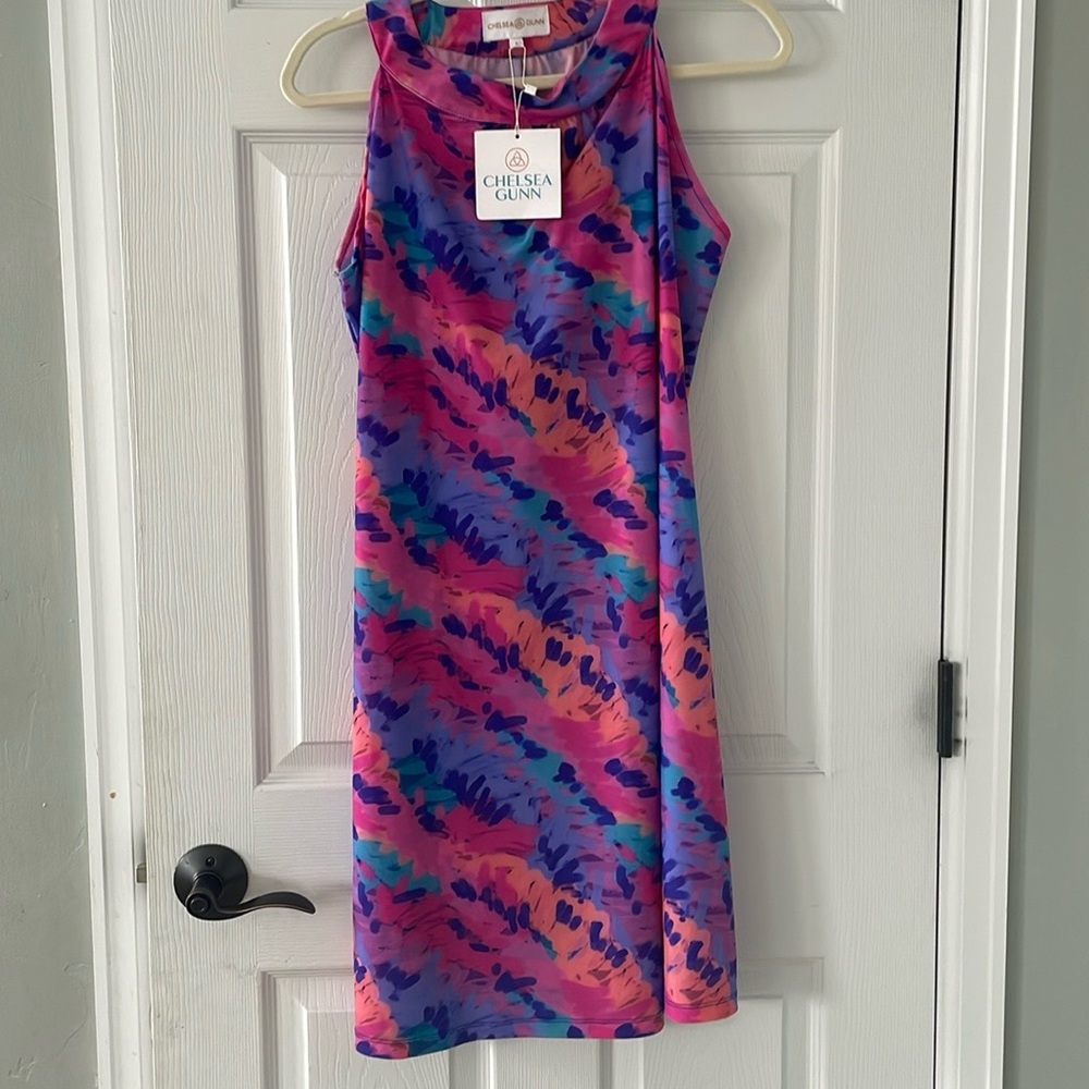 Colorful and stretchy summer dress
